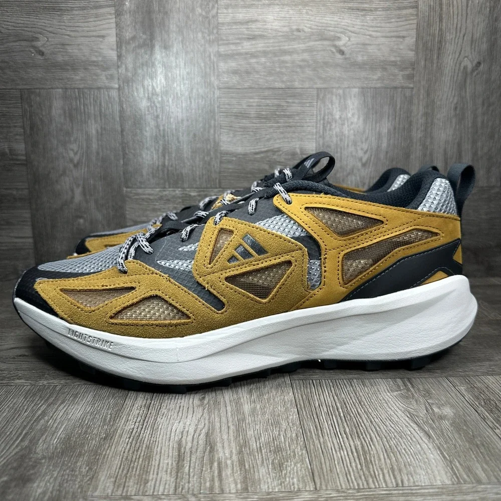 Adidas Kantai Trail Mens Size 13 Mustard Yellow Black Hiking NEW JQ8229